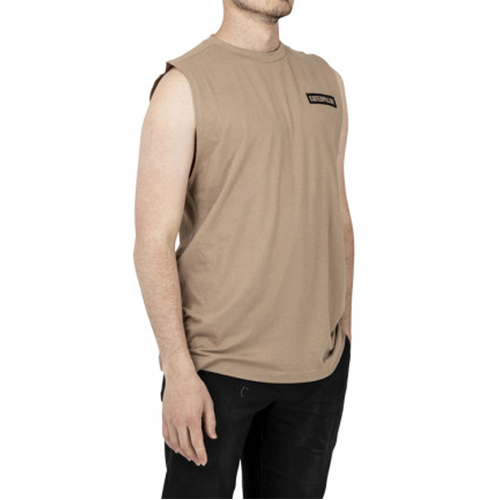 CAT Mens Icon Muscle Tee (1510493.12418) Oxford Tan S [SD]