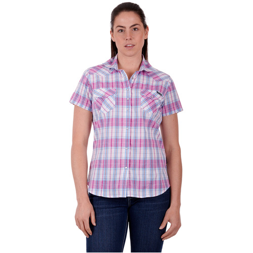 Wrangler Womens Sanda S/S Shirt (X3S2132507) Multi 10 [SD]