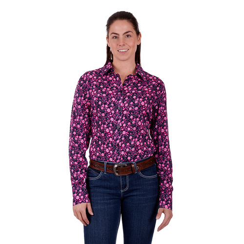 Wrangler Womens Ada L/S Shirt (X3S2126508) Pink 16 [SD]