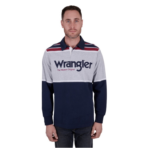 Wrangler Mens Max Rugby (X4W1552013) Navy/Red S