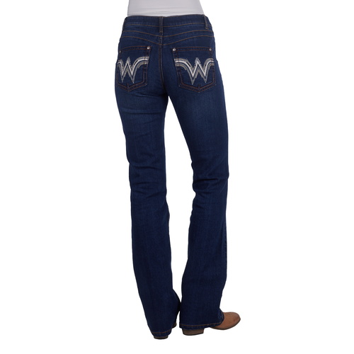 Wrangler Womens Tilly Q-Baby Booty Jeans (XCP2250103) Wild Indigo 0