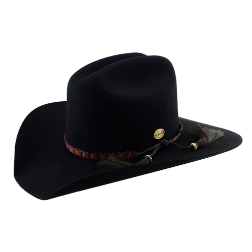 Statesman The Great Divide Fur Felt Hat (21010090) Black 57 [GD]