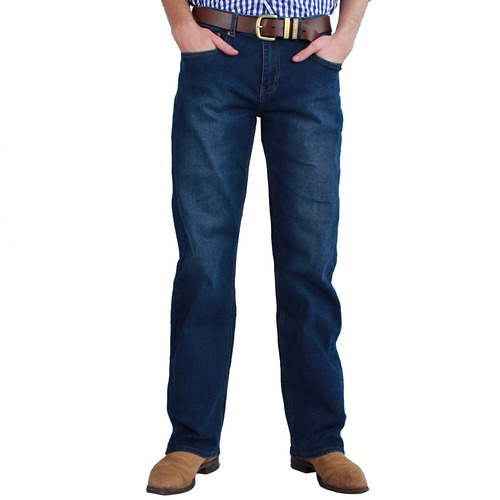 Ringers Western Mens Sturt Classic Fit Relaxed Jeans (117108001) Mid Blue 34x32 [GD]