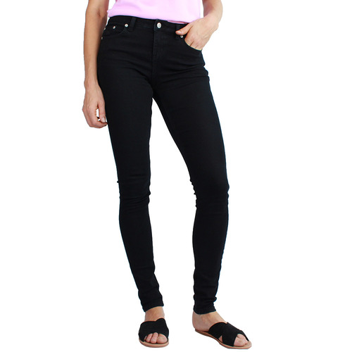 Ringers Western Womens Sophie Mid Rise Skinny Leg Jeans (217108003) Black 16R [GD]
