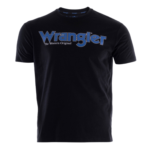 Wrangler Mens Ryder Logo S/S Tee (XCP1557969) Black S