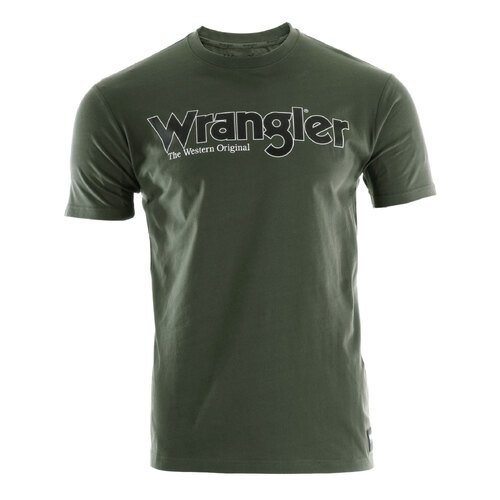 Wrangler Mens Ryder Logo S/S Tee (XCP1557969) Cypress S