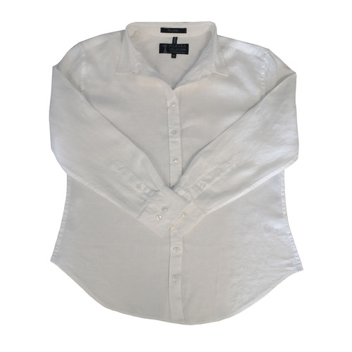 Ritemate Womens Pilbara Linen L/S Shirt (RMPC005) White 16  