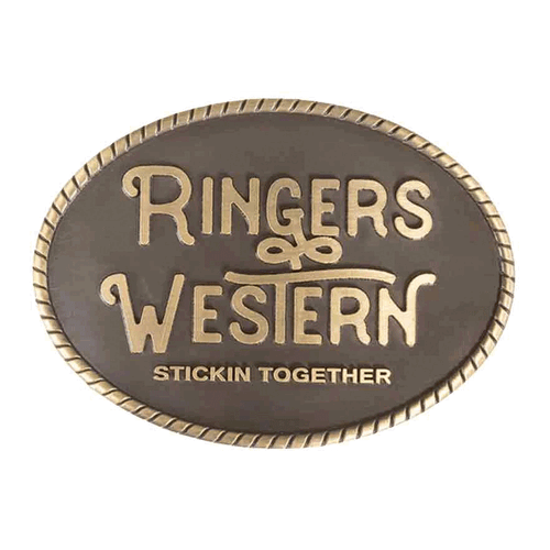 Ringers Western Unisex Kelby Belt Buckle (721063RW) Gold One Size [GD]