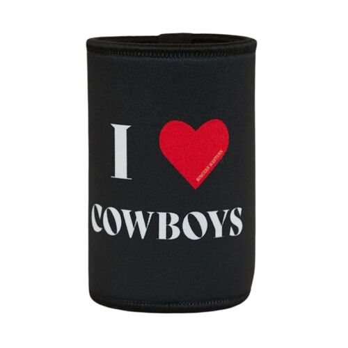 Ringers Western I Heart Cowboys Stubby Cooler (723092RW) Black [GD]