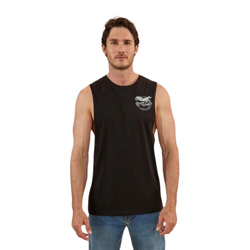 Ringers Western Mens Eagle Muscle Tank (122115RW) Black S [GD]