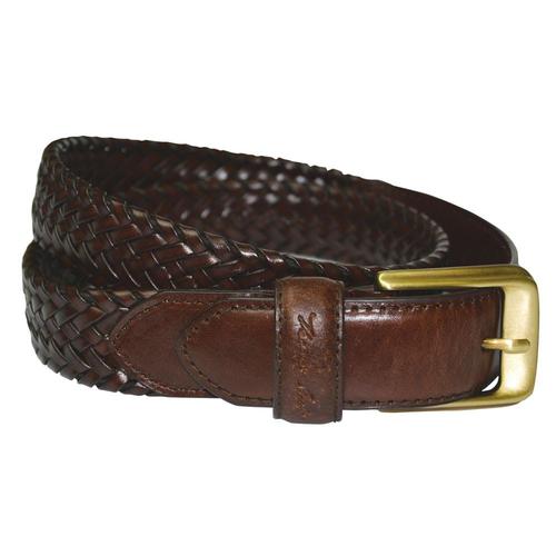 Thomas Cook Harry Leather Braided Belt (TCP1910BEL) Dark Brown M