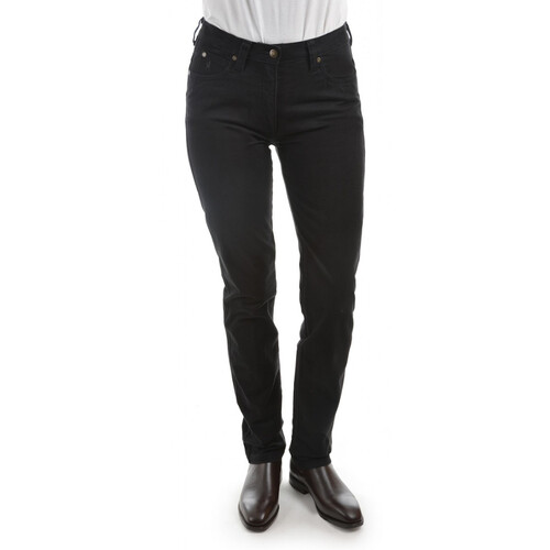 Thomas Cook Womens Stretch Moleskin Wonder Jeans Mid-Reg-Slim (TCP2228007) 32Leg Black 8