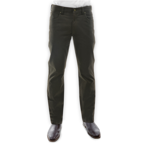 Thomas Cook Mens Stretch Moleskin Jeans (TCP1237007) Dark Khaki 30X30 [SD]