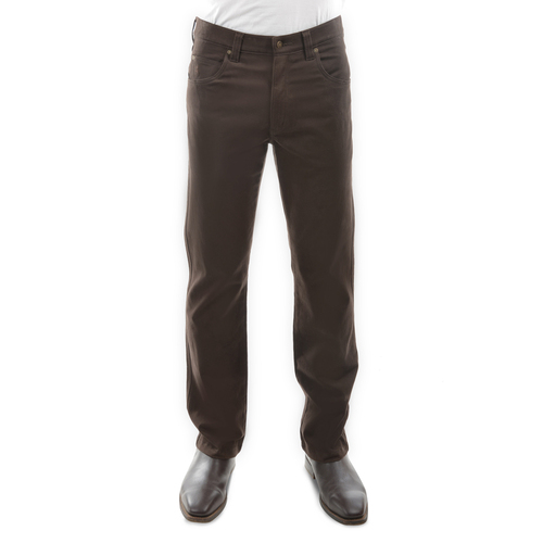 Thomas Cook Mens Stretch Moleskin Jeans (TCP1237007) Rich Brown 30X30 [SD]