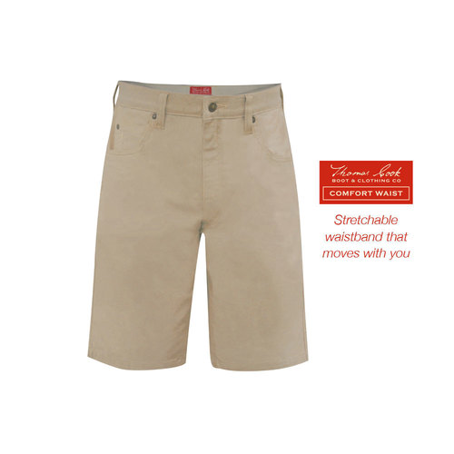Thomas Cook Mens Jake Comfort Waist Shorts (TCP1307031) Stone 30