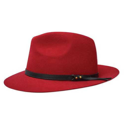 Thomas Cook Jagger Wool Felt Hat (TCP1916002) Red 58 [GD]
