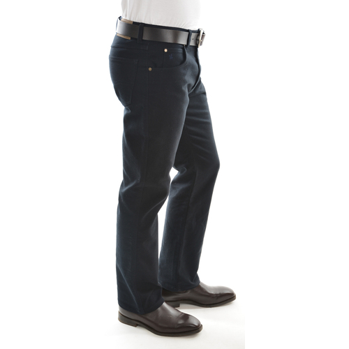 Thomas Cook Mens Heavyweight Moleskin Jeans (T0W1243092) Navy 44x32 [SD]