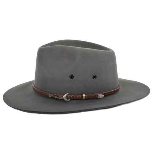 Thomas Cook Redesdale Wool Felt Hat (TCP1949HAT) Gunmetal Grey 56