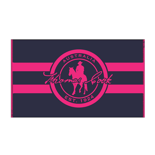 Thomas Cook Unisex Logo Towel (TCP1900TWL) Navy/Pink One Size