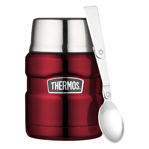 Thermos Stainless King Vacuum Insulated Food Jar 470ml (SK3000RAUS) Red