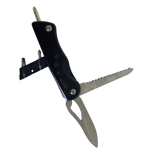 Trekk Pocket Knife Multi tool with Torch (TK1298) Black