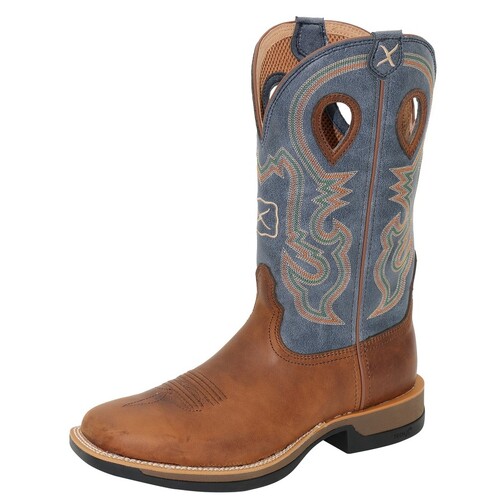 Twisted X Mens 12" Tech X1 Boots (TCMXW0015) Rust Brown/Peacock 9