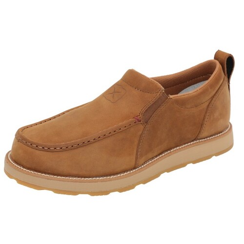 Twisted X Mens Cellstrech Wedge Slip-On Shoes (TCMCAX002) Lion Tan 8