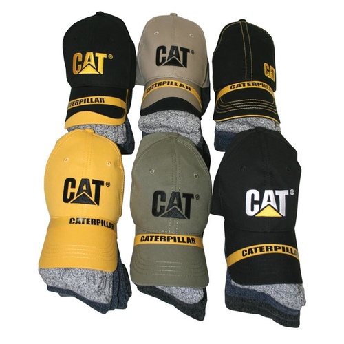 CAT Cap & Sock Bundle Pack (1490046) Assorted 