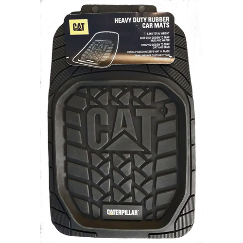 Buy CAT Heavy Duty Rubber Car Mat (CMCAT BLKFR) Black Online Australia