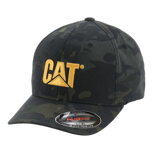 CAT Trademark Flex Fit Cap (W01700.11790) Night Camo S/M