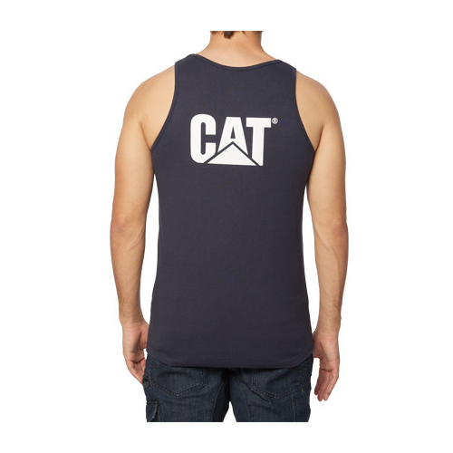 CAT Mens Trademark Singlet (1010013) Navy XS