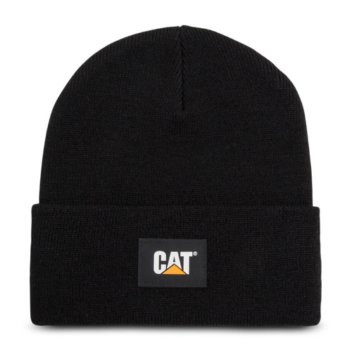CAT Unisex CAT Label Cuff Beanie (1090026) Black OSFM