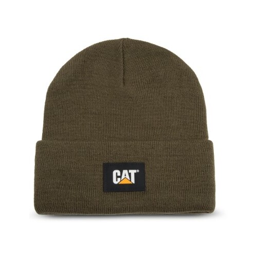 CAT Unisex CAT Label Cuff Beanie (1090026) Army Moss OSFM