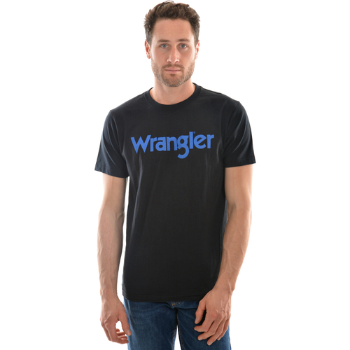 Wrangler Mens Logo S/S T-Shirt (XCP1557501) Black S