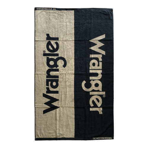 Wrangler Logo Towel (XCP1916TWL) Black/Tan