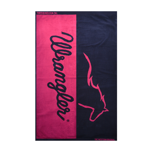 Wrangler Running Horse Towel (XCP2915TWL) Navy/Pink