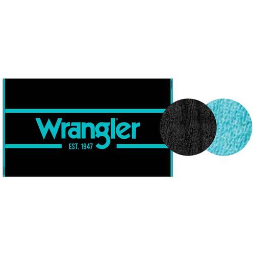 Wrangler Signature Towel (XCP1902TWL) Black/Aqua