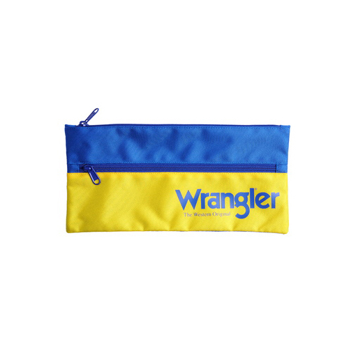 Wrangler Iconic Pencil Case (XCP1927PEN) Blue/Yellow