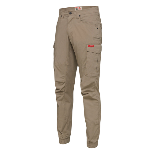 Hard Yakka Mens 3056 Stretch Ripstop Cargo Pants with Cuff (Y02340) Desert 87R  [GD]
