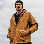CAT Mens Hooded Sherpa Lined Jacket (1040041.11768) Bronze
