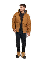 CAT Mens Hooded Sherpa Lined Jacket (1040041.11768) Bronze