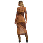 Wrangler Womens Maxi Dress (112382666) Brown