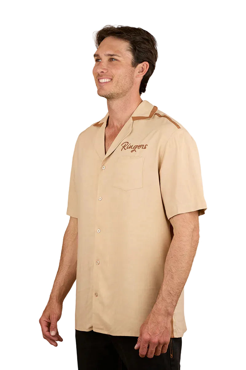 Ringers Western Mens Carter S/S Pub Shirt (125002RW) Dark Sand