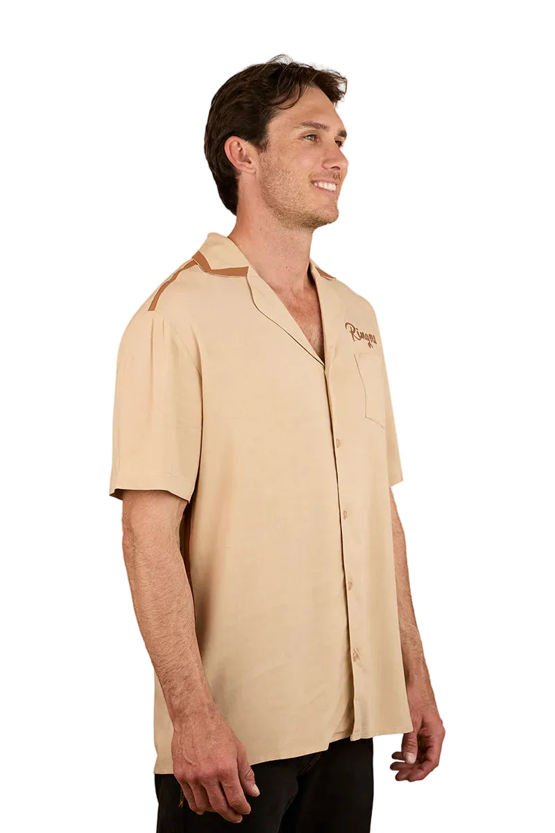 Ringers Western Mens Carter S/S Pub Shirt (125002RW) Dark Sand