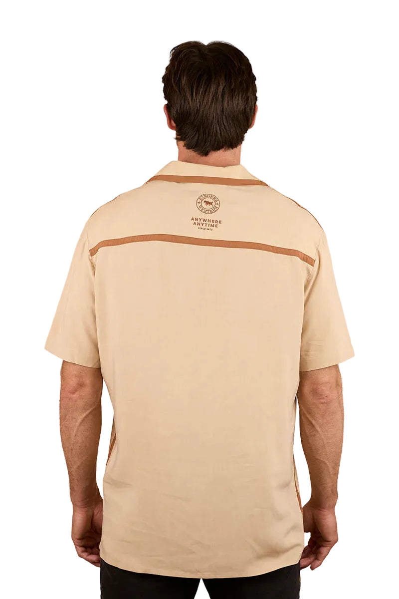 Ringers Western Mens Carter S/S Pub Shirt (125002RW) Dark Sand