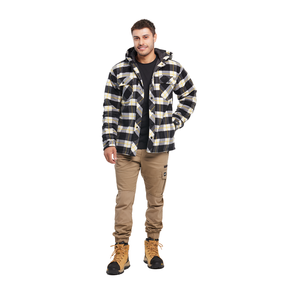 CAT Mens Active Work Jacket (1313058) Inkwell/Black Watch Plaid