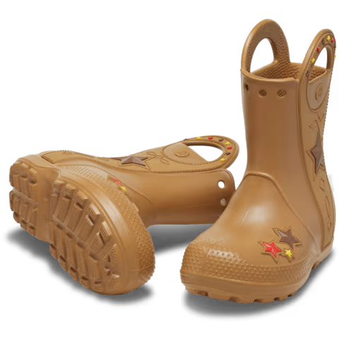 Crocs Toddlers Handle It Western Boots (212549-2HI) Umber