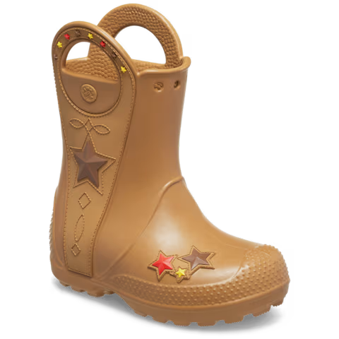 Crocs Toddlers Handle It Western Boots (212549-2HI) Umber