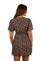 Ringers Western Womens Patsy Tie Front Mini Dress (225044RW) Charcoal