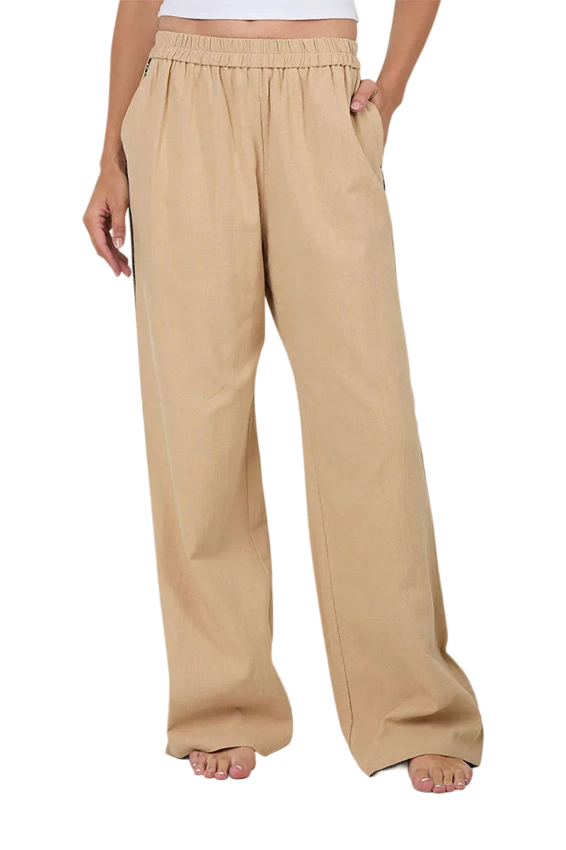 Ringers Western Womens Alexis Elastic Waist Wide Leg Pants (225045RW) Beige